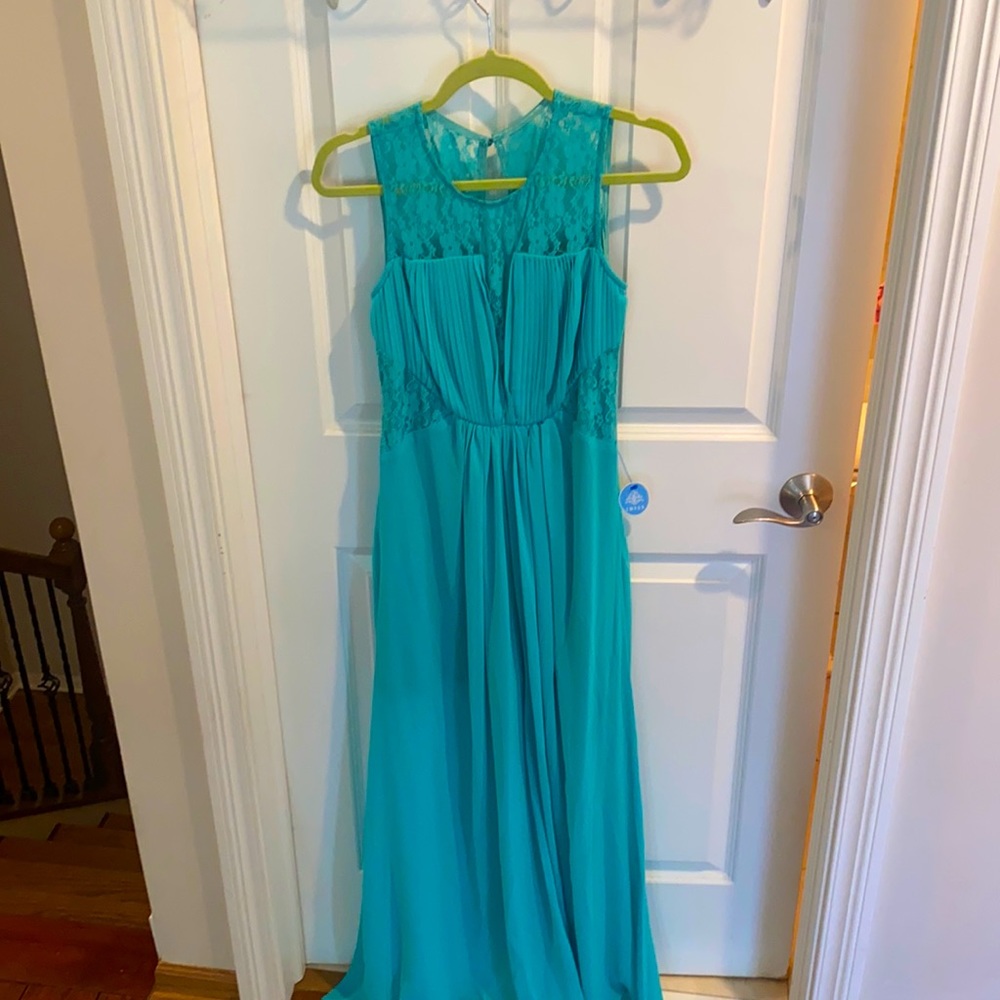 BrandNew! Turquoise elegant maxi dress for wedding, big event or beach.